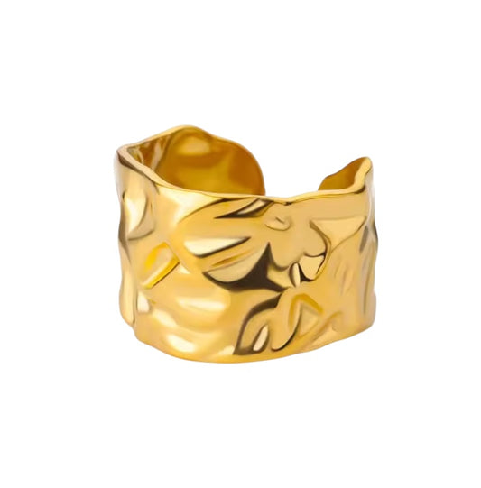 Bague Hadès | Acier inoxydable doré ajustable