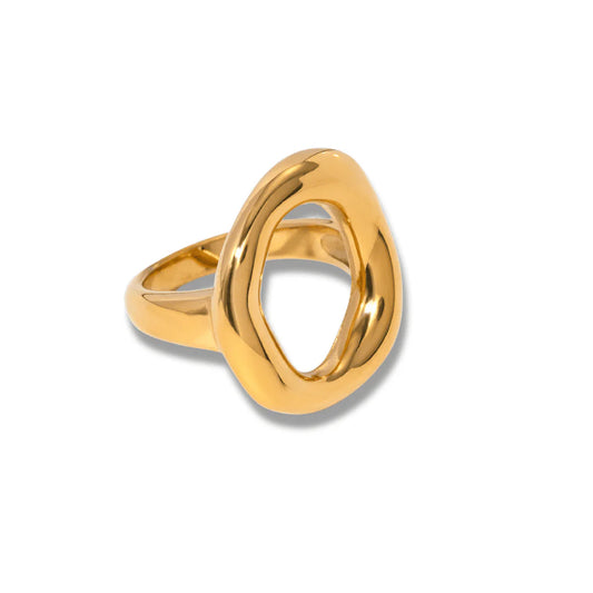 Bague Thésée | Acier inoxydable doré ajustable